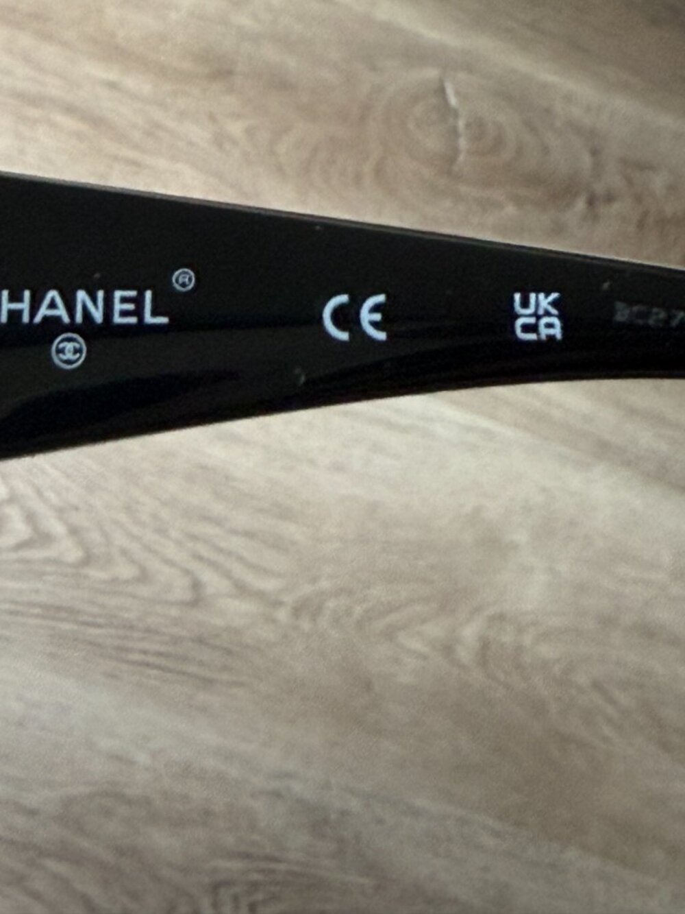 Chanel Acetate Pearl CC Square Sunglasses 71501-A Black - Picture 5 of 11